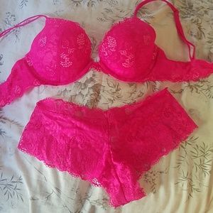 Victoria's Secret push up Bra and cheeky Panties